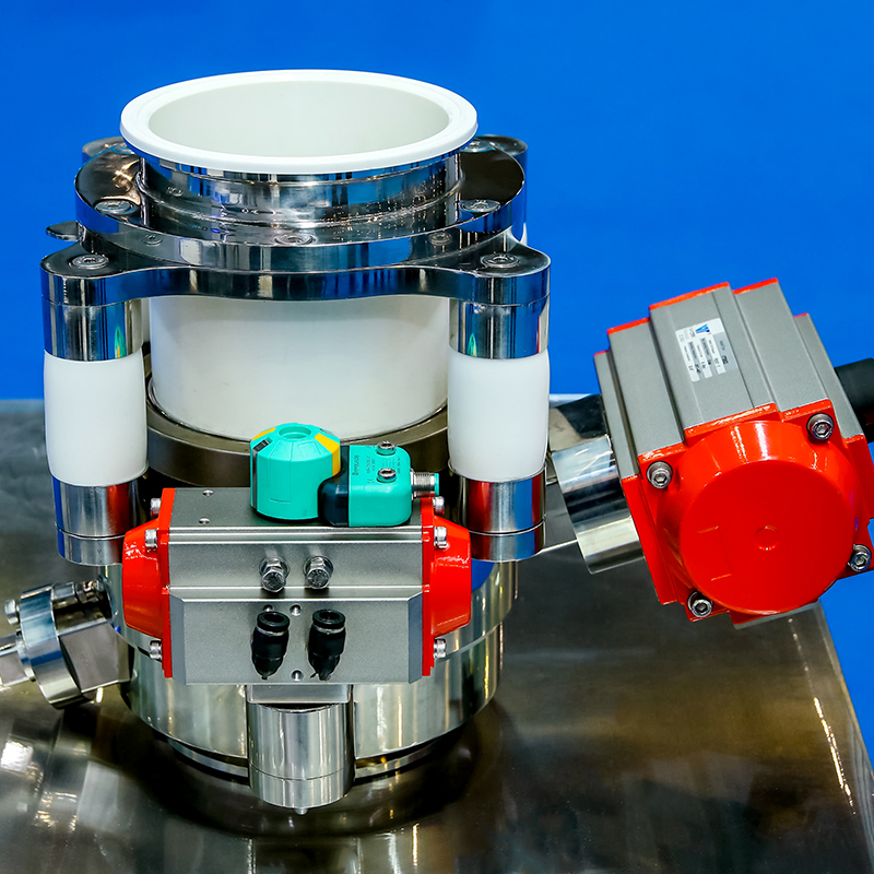 Válvula borboleta dividida asséptica