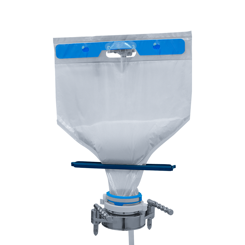 Saco de transporte/armazenamento/alimentação de pó estéril descartávelSaco de transporte/armazenamento/alimentação de pó estéril descartável